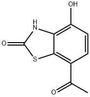 2(3H)-Benzothiazolone,7-acetyl-4-hydroxy-(9CI) Struktur