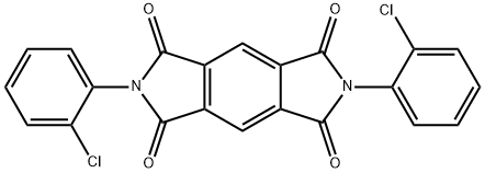 2,6-Bis(2-chlorophenyl)benzo[1,2-c:4,5-c']dipyrrole-1,3,5,7(2H,6H)-tetrone Struktur