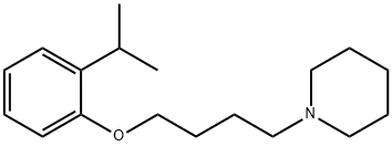 2-isopropylphenyl 4-(1-piperidinyl)butyl ether Struktur