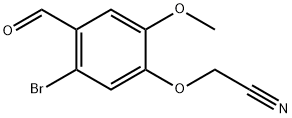 (5-bromo-4-formyl-2-methoxyphenoxy)acetonitrile Struktur