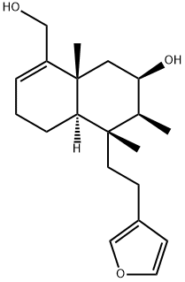 (4aR)-5β-[2-(3-Furyl)ethyl]-3,4,4aβ,5,6,7,8,8aα-octahydro-7α-hydroxy-5,6α,8aα-trimethyl-1-naphthalenemethanol Struktur