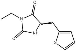 2,4-Imidazolidinedione,3-ethyl-5-(2-thienylmethylene)-(9CI) Struktur