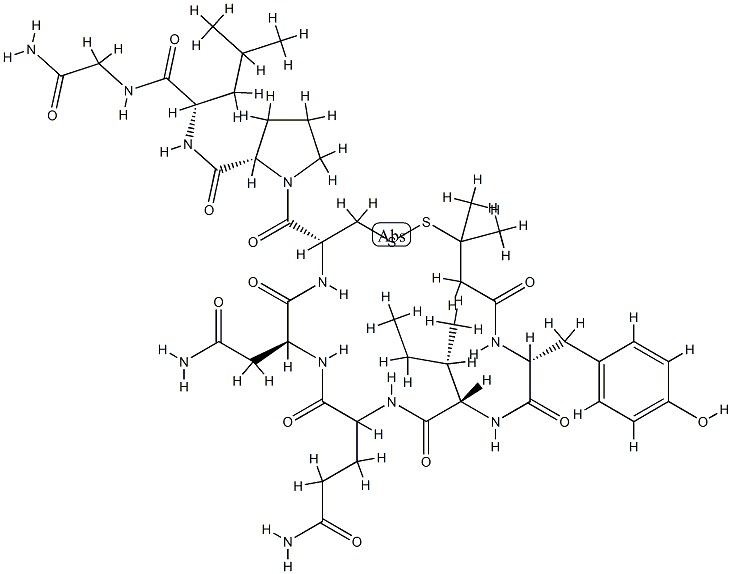 oxytocin, 1-deaminopenicillamine- Struktur