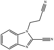 1H-Benzimidazole-1-propanenitrile,2-cyano-(9CI) Struktur