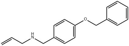 {[4-(benzyloxy)phenyl]methyl}(prop-2-en-1-yl)amine Struktur