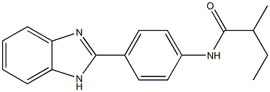 N-[4-(1H-benzimidazol-2-yl)phenyl]-2-methylbutanamide Struktur