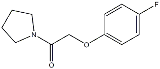 4-fluorophenyl 2-oxo-2-(1-pyrrolidinyl)ethyl ether Struktur