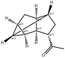 Ethanone, 1-[(1R,2R,3aS,4R,5S,6aS,7R)-octahydro-1,2,4-methenopentalen-5- Struktur