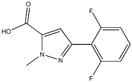 3-(2,6-difluorophenyl)-1-methyl-1H-pyrazole-5-carboxylic acid Struktur