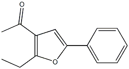 Ethanone,1-(2-ethyl-5-phenyl-3-furanyl)-(9CI) Struktur