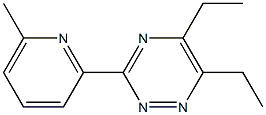 1,2,4-Triazine,5,6-diethyl-3-(6-methyl-2-pyridinyl)-(9CI) Struktur