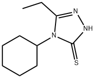 3H-1,2,4-Triazole-3-thione,4-cyclohexyl-5-ethyl-2,4-dihydro-(9CI) Struktur