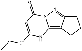 4H-Cyclopenta[3,4]pyrazolo[1,5-a]pyrimidin-4-one,2-ethoxy-1,7,8,9-tetrahydro-(9CI) Struktur