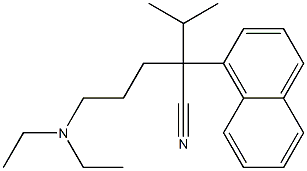 α-[3-(Diethylamino)propyl]-α-(1-methylethyl)-1-naphthaleneacetonitrile Struktur