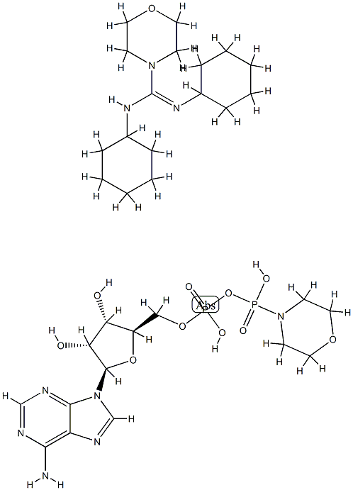 adenosine 5'-diphosphomorpholidate, MDCC salt Struktur