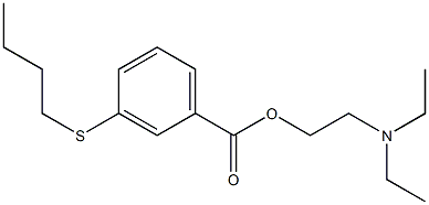 2-(Diethylamino)ethyl=m-(butylthio)benzoate Struktur