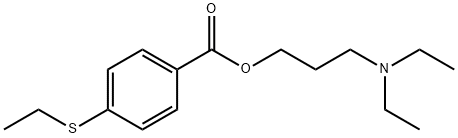 3-(Diethylamino)propyl=p-(ethylthio)benzoate Structure