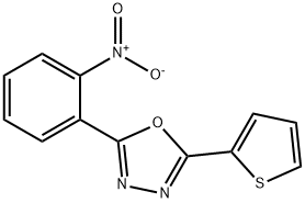 2-(2-nitrophenyl)-5-(2-thienyl)-1,3,4-oxadiazole Struktur