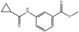 methyl 3-[(cyclopropylcarbonyl)amino]benzoate Struktur