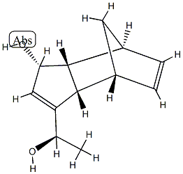 4,7-Methano-1H-indene-3-methanol,3a,4,7,7a-tetrahydro-1-hydroxy--alpha--methyl-,(-alpha-R,1R,3aS,4R,7S,7aR)-(9CI) Struktur