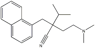 α-[2-(Dimethylamino)ethyl]-α-isopropyl-1-naphthalenepropionitrile Struktur