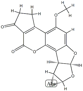 Aflatoxin B1 2,3-epoxide Struktur