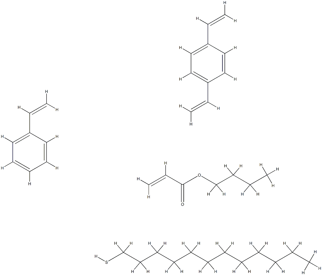 STYRENE BUTYLACRYLATE COPOLYMER Struktur