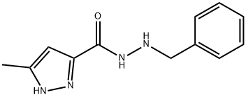 N'-benzyl-3-methyl-1H-pyrazole-5-carbohydrazide Struktur