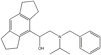 1,2,3,5,6,7-Hexahydro-α-[[(1-methylethyl)benzylamino]methyl]-s-indacene-4-methanol Struktur