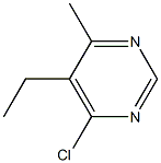 4-CHLORO-5-ETHYL-6-METHYLPYRIMIDINE Struktur