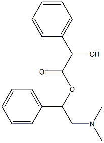 α-Hydroxybenzeneacetic acid 2-(dimethylamino)-1-phenylethyl ester Struktur