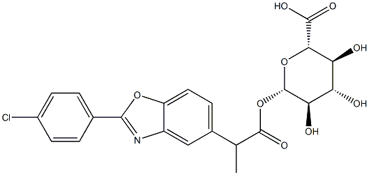 benoxaprofen glucuronide Struktur