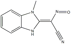 1H-Benzimidazole-2-acetonitrile,alpha-(hydroxyimino)-1-methyl-(9CI) Struktur