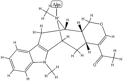 Alstphyllan-19-one 4-oxide Struktur