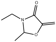 4-Oxazolidinone,3-ethyl-2-methyl-5-methylene-(9CI) Struktur