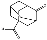 Tricyclo[3.3.1.13,7]decane-1-carbonyl chloride, 4-oxo- (9CI) Struktur