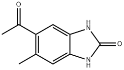 2H-Benzimidazol-2-one,5-acetyl-1,3-dihydro-6-methyl-(9CI) Struktur