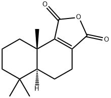 (5aS)-6,6,9aβ-Trimethyl-4,5,5aα,6,7,8,9,9a-octahydronaphtho[1,2-c]furan-1,3-dione Struktur