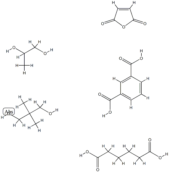 Adipic acid, propylene glycol, isophthalic acid, neopentyl glycol, maleic anhydride polymer Struktur