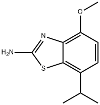 2-Benzothiazolamine,4-methoxy-7-(1-methylethyl)-(9CI) Struktur