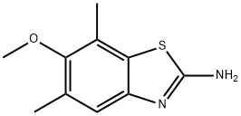 2-Benzothiazolamine,6-methoxy-5,7-dimethyl-(9CI) Struktur