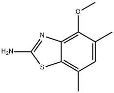 2-Benzothiazolamine,4-methoxy-5,7-dimethyl-(9CI) Struktur