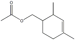 2,4-dimethylcyclohex-3-ene-1-methyl acetate Struktur