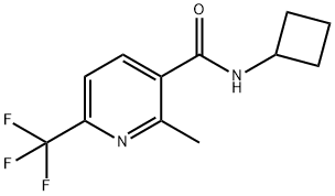 3-Pyridinecarboxamide,N-cyclobutyl-2-methyl-6-(trifluoromethyl)-(9CI) Struktur