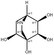 2-Azabicyclo[2.2.2]octane-4,5,6,8-tetrol,(1R,4R,5R,6R,8S)-rel-(9CI) Struktur