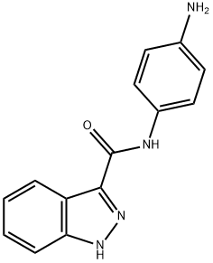 1H-Indazole-3-carboxamide,N-(4-aminophenyl)-(9CI) Struktur