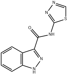 1H-Indazole-3-carboxamide,N-1,3,4-thiadiazol-2-yl-(9CI) Struktur