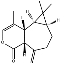 (4aR)-4aα,5,6,7,7aβ,8,8aβ,8bα-Octahydro-1,8,8-trimethyl-5-methylene-4H-cyclopropa[3,4]cyclohepta[1,2-c]pyran-4-one Struktur