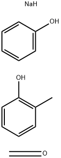 2-Methylphenol, formaldehyde, phenol polymer, sulfonated, sodium salt Struktur