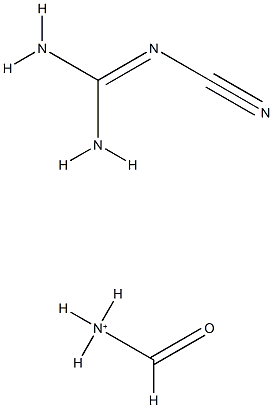 Guanidine, cyano-, polymer with formaldehyde, ammonium salt Struktur